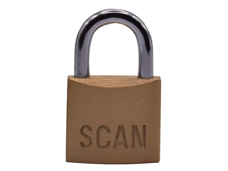 Scan Brass Padlock 30mm