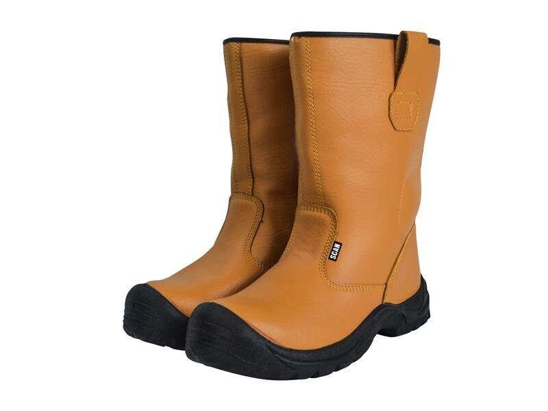 Scan Texas Lined Rigger Boots Tan UK 6 EUR 40