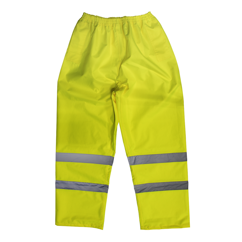 Sealey 807XXL Worksafe Hi-Vis Yellow Waterproof Trousers - XX-Large