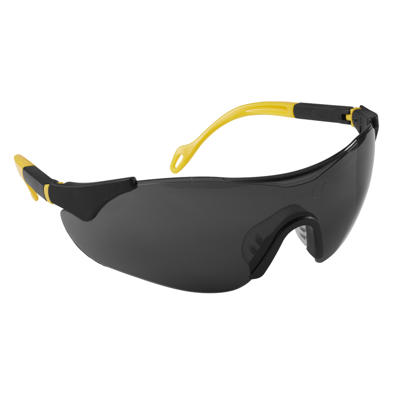 Sealey 9209 Worksafe Sports Style Shaded Safety Glasses with Adjustable Arms