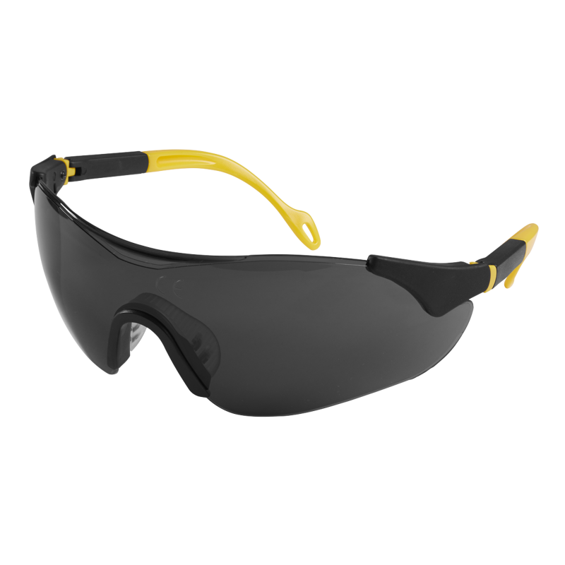 Sealey 9209 Worksafe Sports Style Shaded Safety Glasses with Adjustable Arms