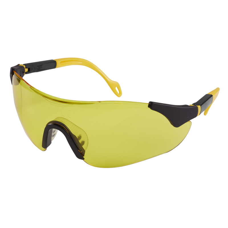 Sealey 9212 Worksafe Sports Style High-Vision Safety Glasses with Adjustable Arms