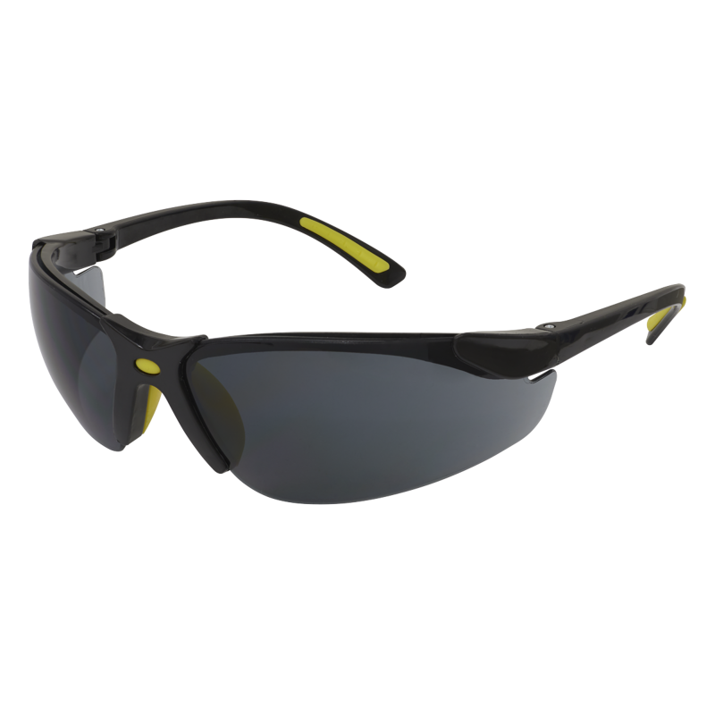 Sealey 9214 Worksafe Zante Style Smoke Lens Safety Glasses with Flexi Arms