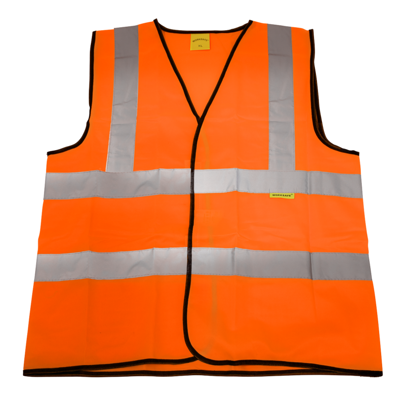 Sealey 9812XL Worksafe Hi-Vis Orange Waistcoat - X-Large