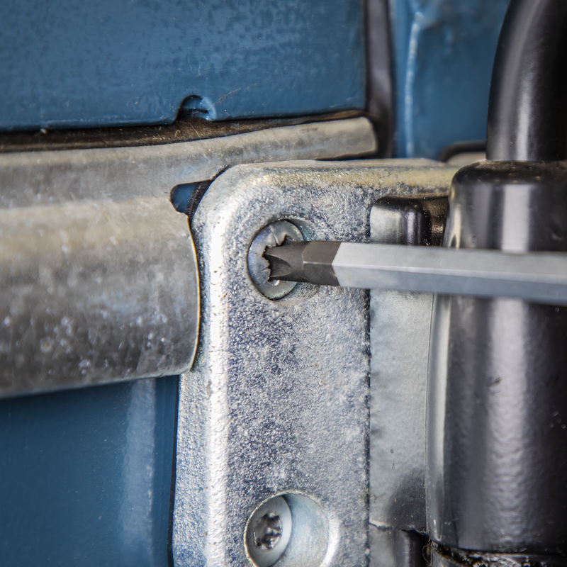 Sealey AK4942HV Extra-Long Hammer-Thru Screwdriver Set Hi-Vis Green 450mm 3pc