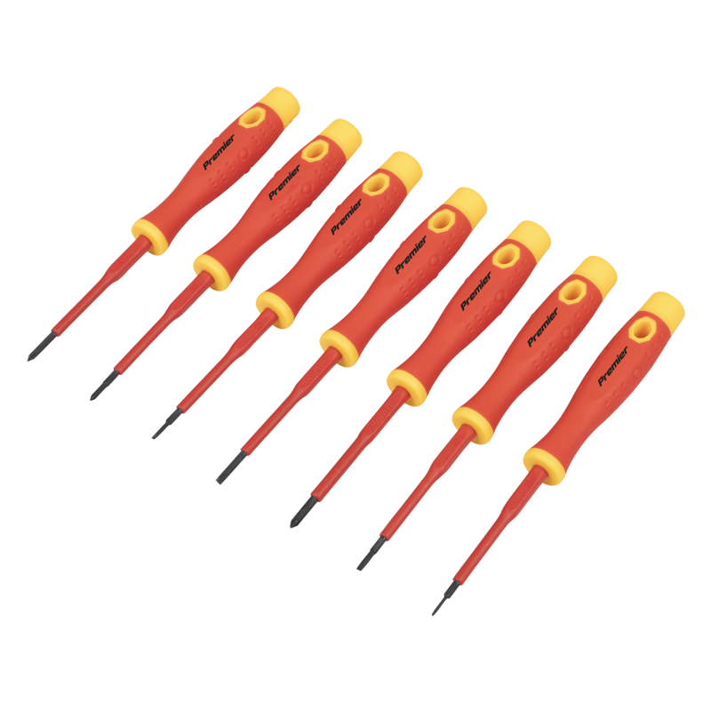 Sealey AK61201 Premier Precision Screwdriver Set 7pc - VDE Approved