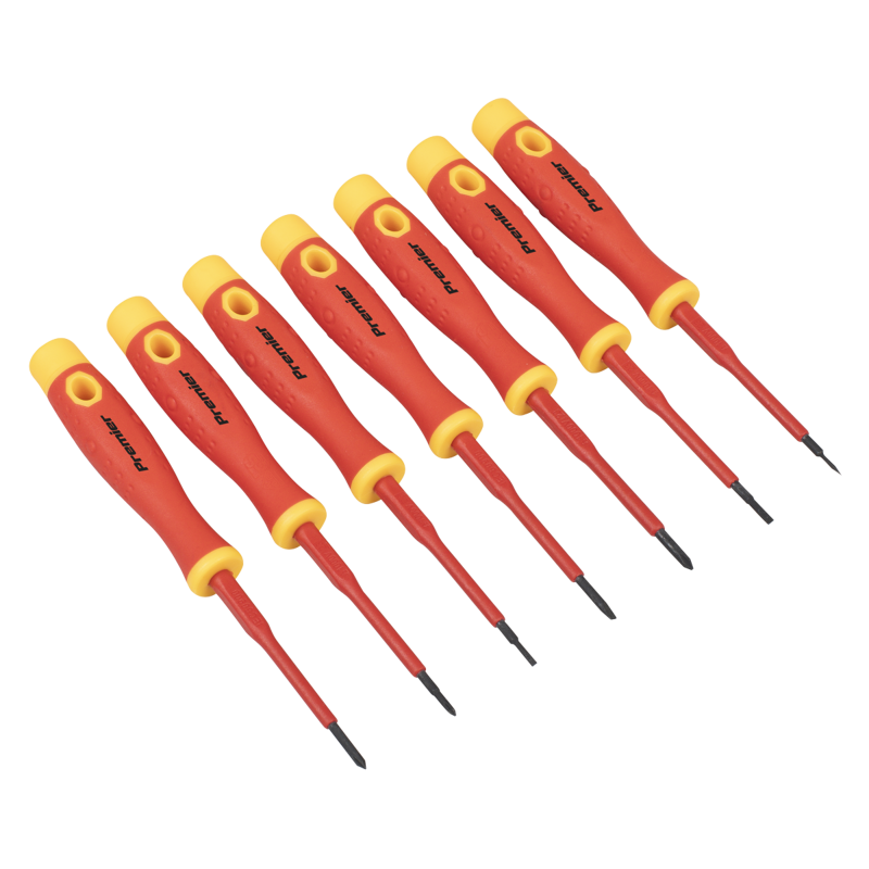 Sealey AK61201 Premier Precision Screwdriver Set 7pc - VDE Approved