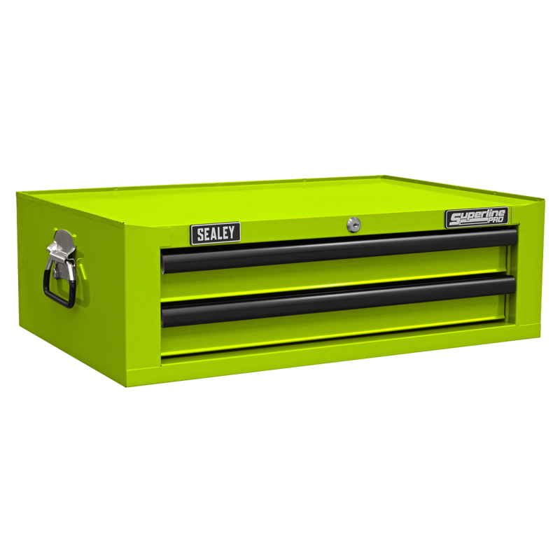Sealey AP26029THV Mid-Box Tool Chest 2 Drawer with Ball-Bearing Slides - Green/Black