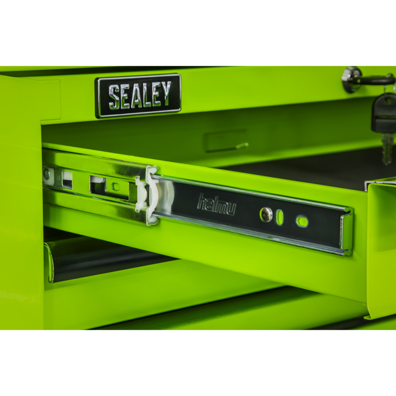 Sealey AP26029THV Mid-Box Tool Chest 2 Drawer with Ball-Bearing Slides - Green/Black