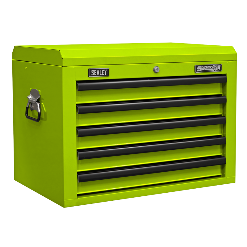 Sealey AP26059THV Topchest 5 Drawer with Ball-Bearing Slides - Green/Black