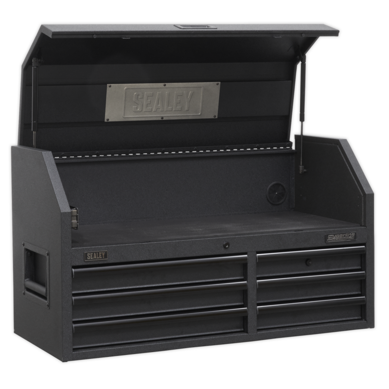 Sealey AP4106BE Topchest 6 Drawer 1030mm with Soft Close Drawers  Power Strip