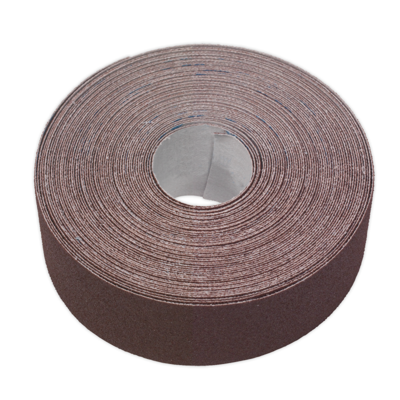Sealey ERB5050120 Emery Roll 120Grit 50mm x 50m - Brown