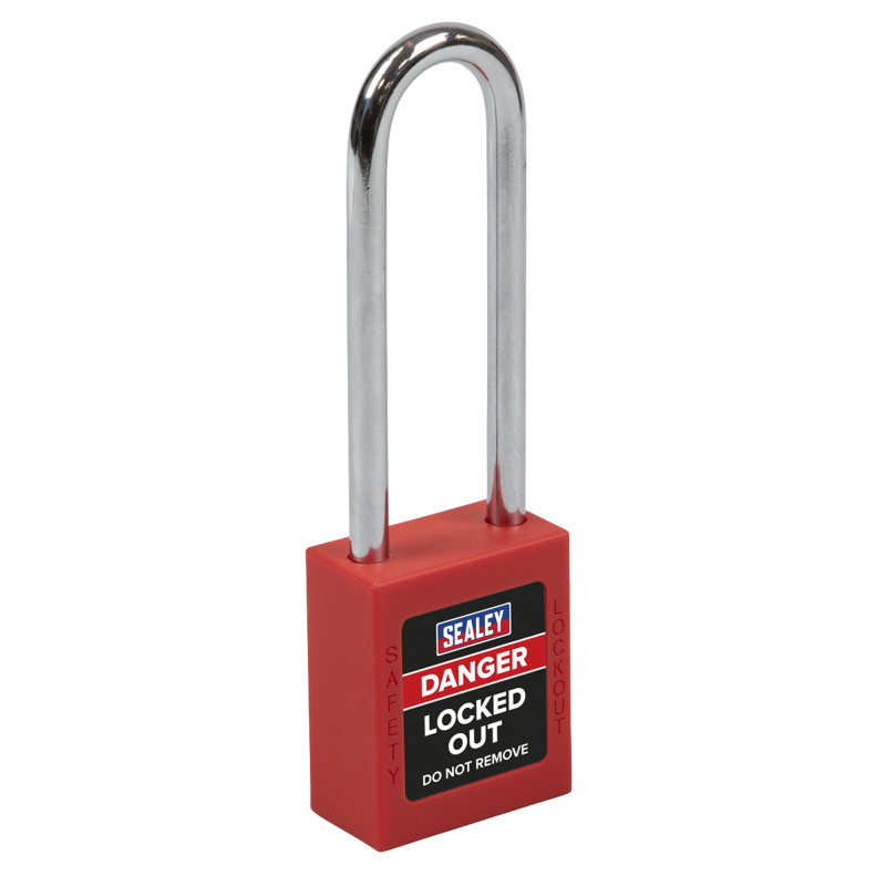 Sealey EV12 Safety Lockout Padlock - Long Shackle