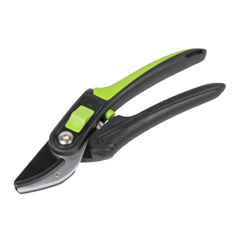 Sealey GTSG005 Anvil Secateurs with Soft Grip Handle, 3-Stage Safety Lock Carbon Steel Blade, 220mm