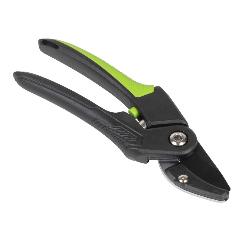 Sealey GTSG005 Anvil Secateurs with Soft Grip Handle, 3-Stage Safety Lock Carbon Steel Blade, 220mm