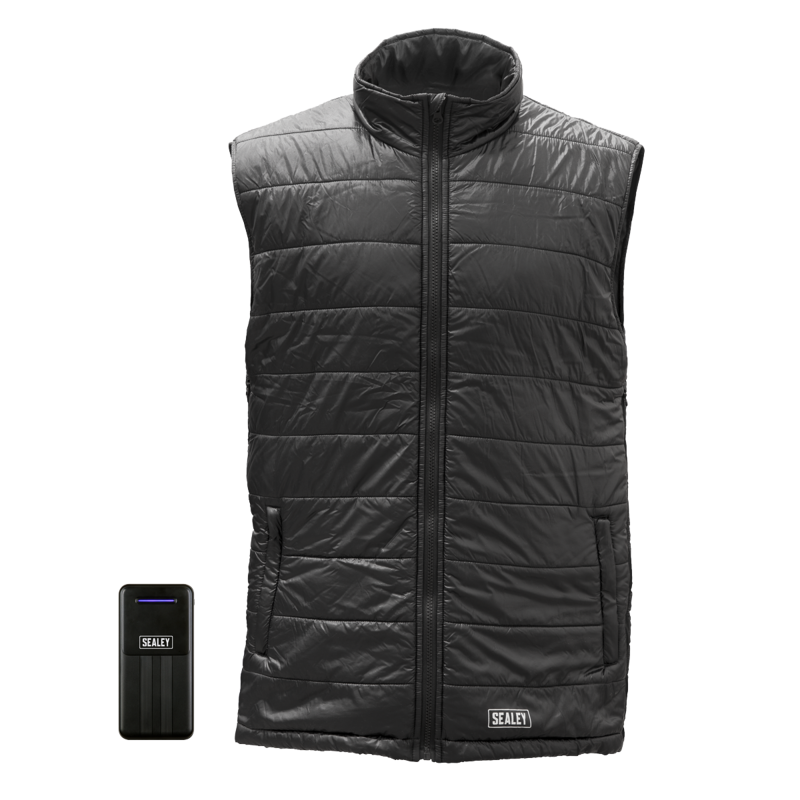 Sealey HG01KIT 5V Heated Puffy Gilet - 44 to 52 Chest with Power Bank 10Ah