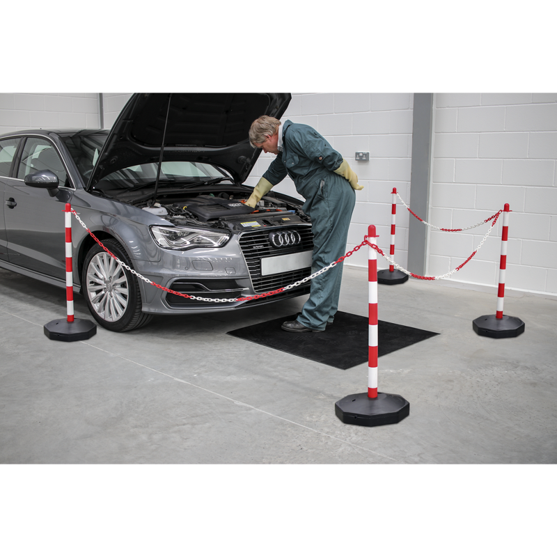 Sealey HSC25M Safety Chain Red/White 25m x 6mm