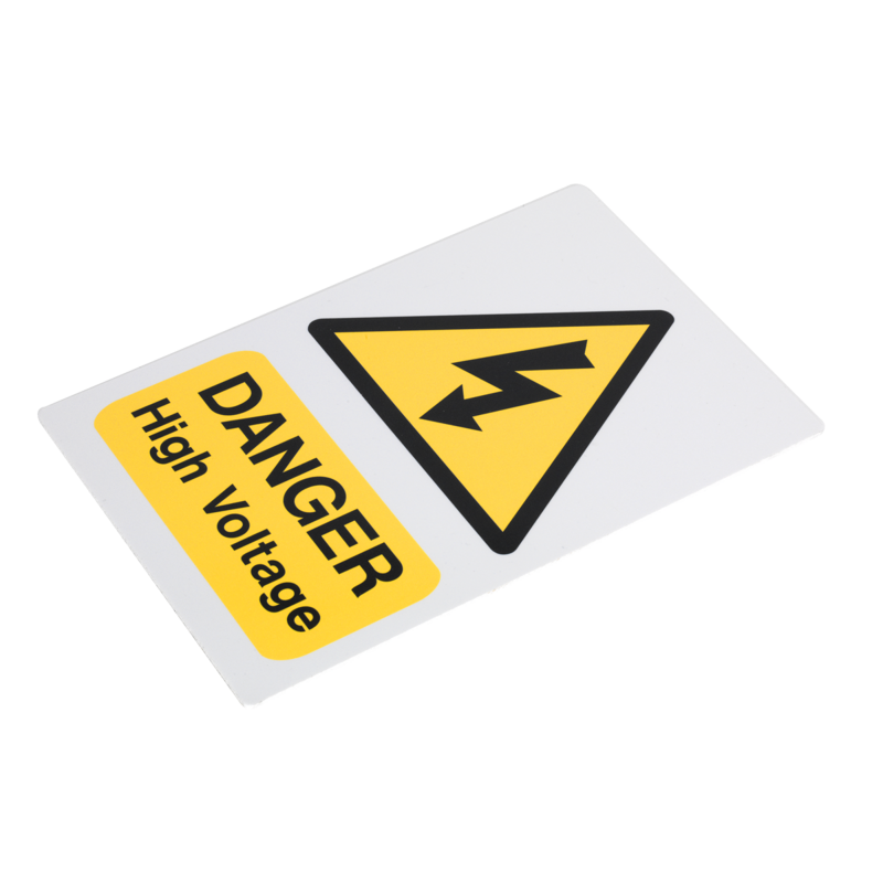 Sealey HVSA4 High Voltage Warning Sign 200 x 300mm
