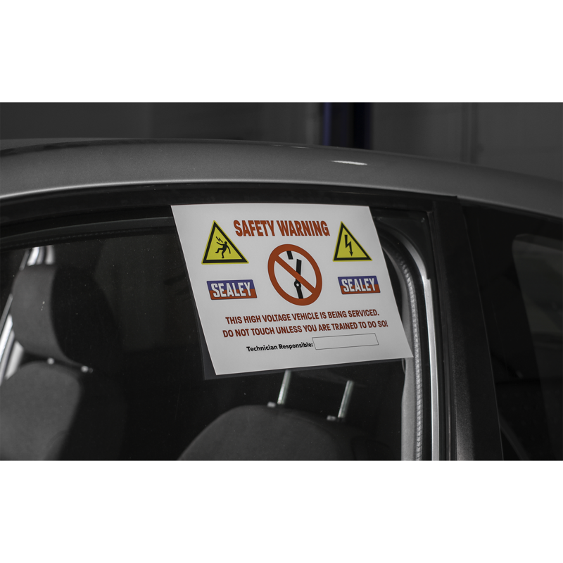 Sealey HYBRIDSIGN Hybrid/Electric Vehicle Warning Sign