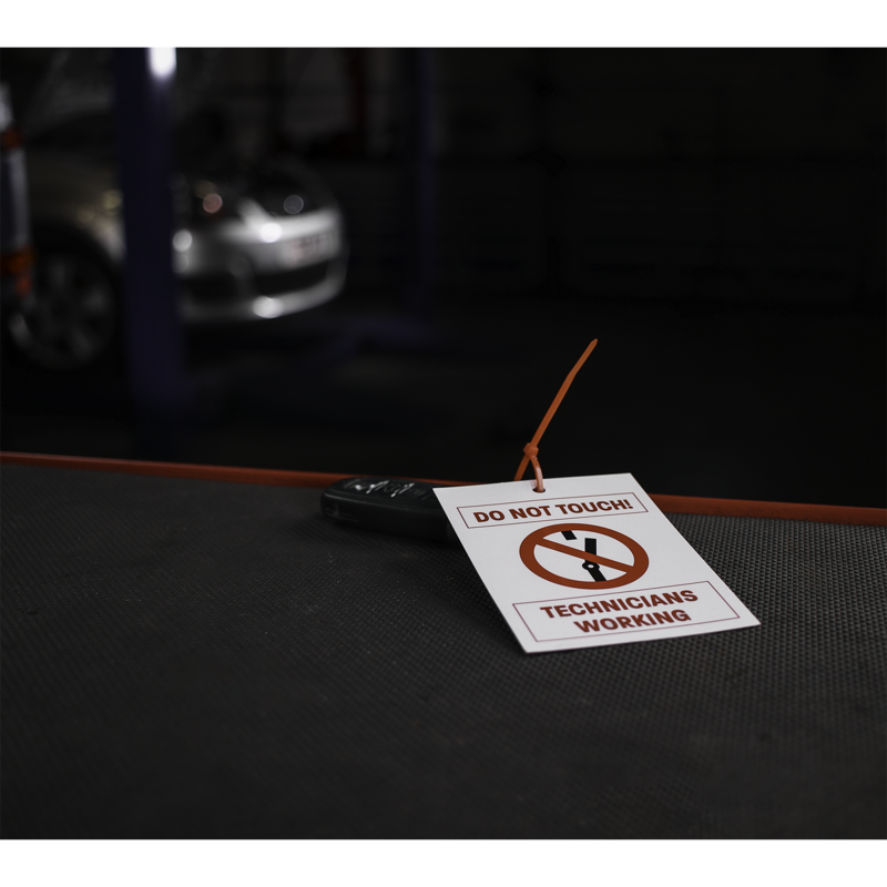 Sealey HYBRIDTAG Hybrid/Electric Vehicle Keyring Warning Tag