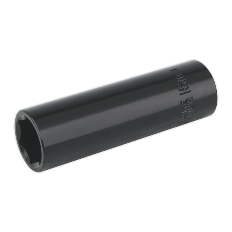 Sealey IS1216D Impact Socket 16mm Deep 1/2in Sq Drive