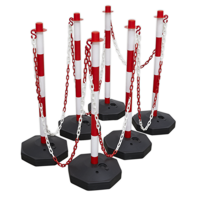 Sealey RWSBKIT Red/White Post  Chain Kit 25m