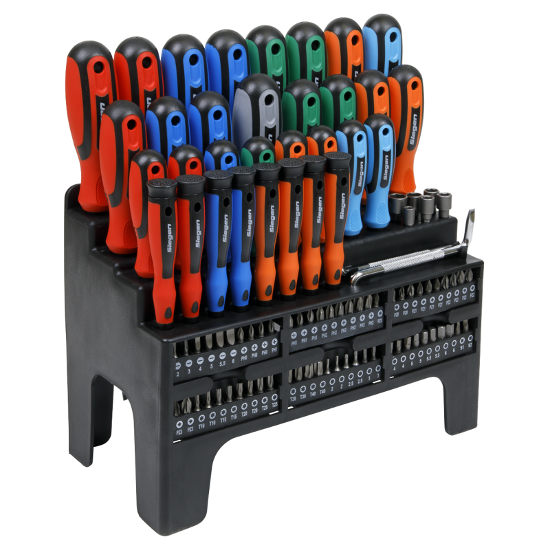 Sealey S01248 Screwdriver, Bit  Nut Driver Set 100pc