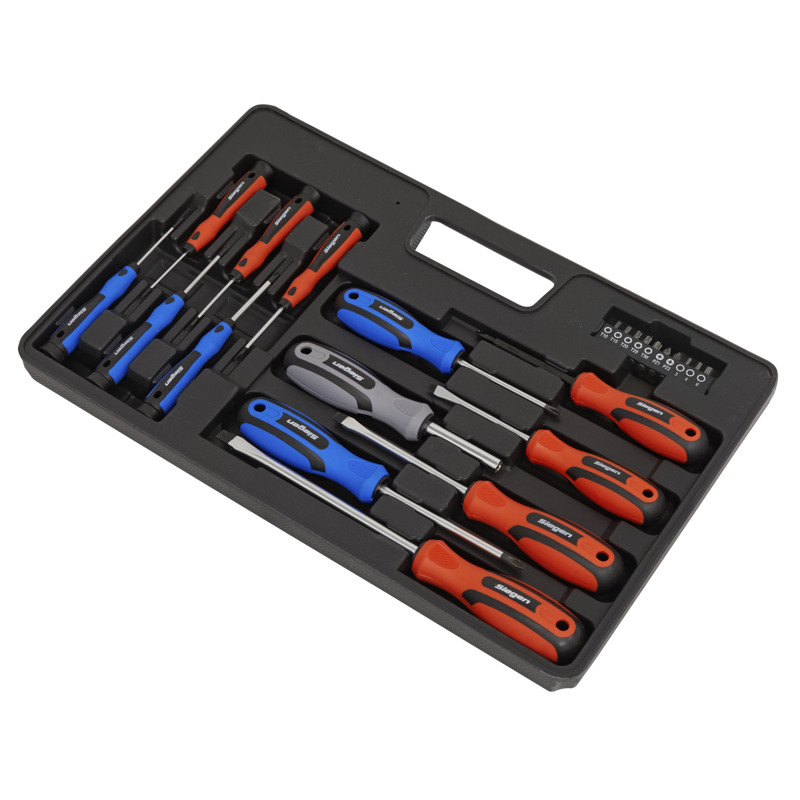 Sealey S0598 Soft Grip Screwdriver  Bit Set 23pc