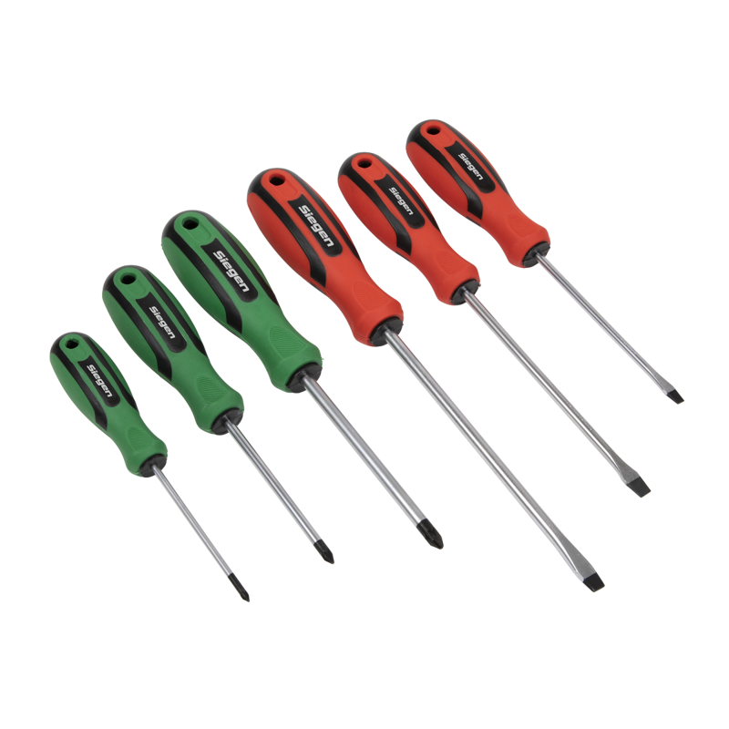 Sealey S0615 Soft Grip Screwdriver Set 6pc