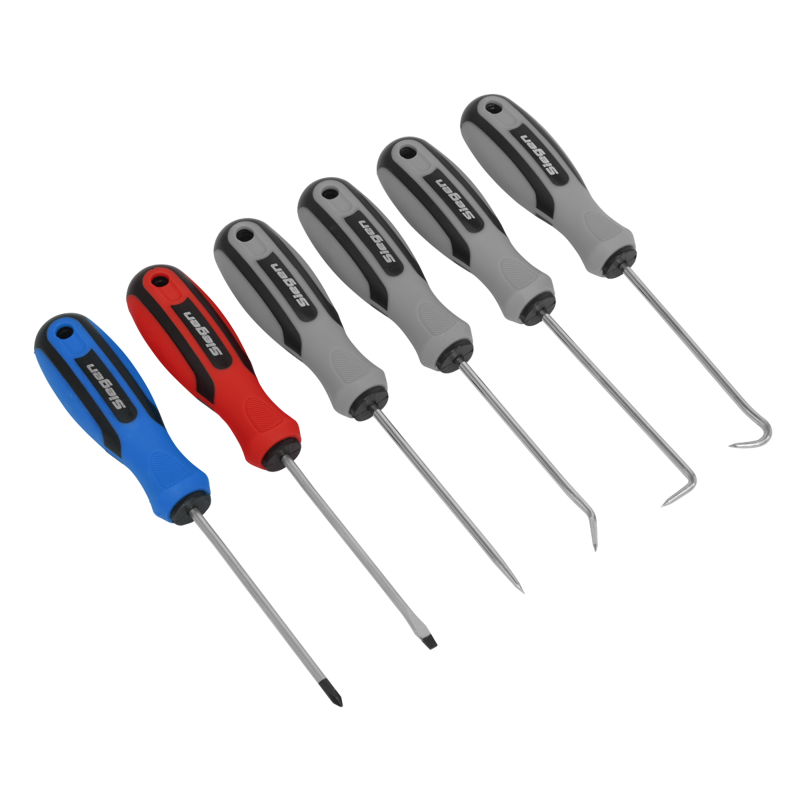 Sealey S0774 Mini Pick Screwdriver Set 6pc