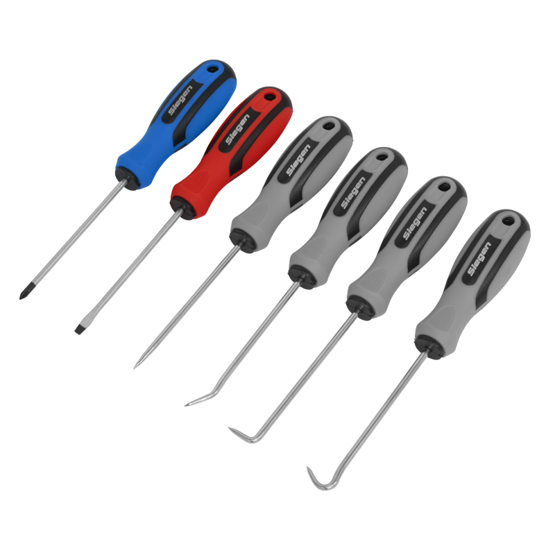 Sealey S0774 Mini Pick Screwdriver Set 6pc