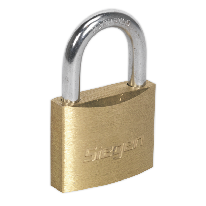 Sealey S0987 Brass Body Padlock with Brass Cylinder 40mm