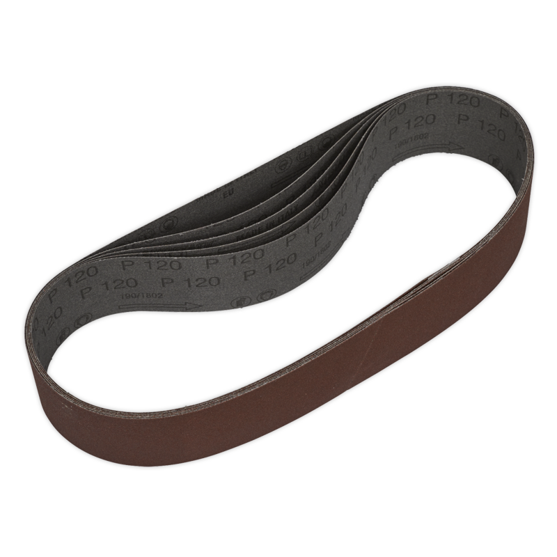 Sealey SB005 Sanding Belt 50 x 686mm 120Grit (Pack of 5)