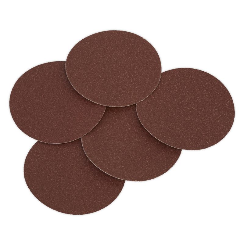 Sealey SSD01 Sanding Disc 125mm 80Grit Adhesive Backed Pack of 5
