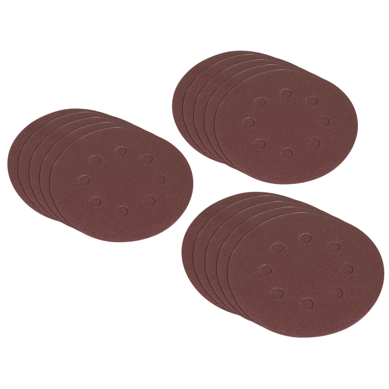 Sealey SSDS02 Hook-and-Loop Sanding Disc Set 125mm