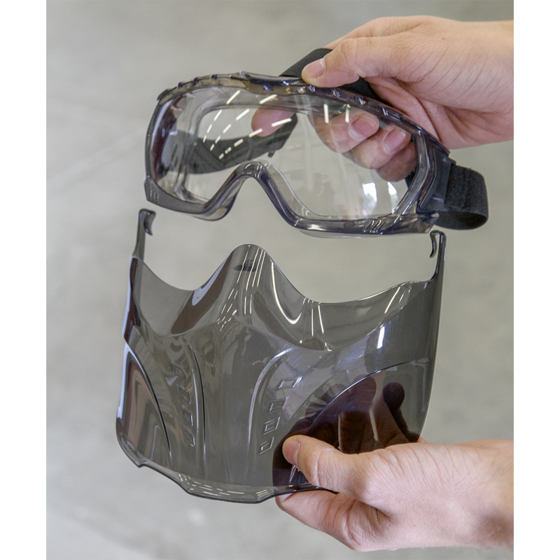 Sealey SSP76 Safety Goggles with Detachable Face Shield