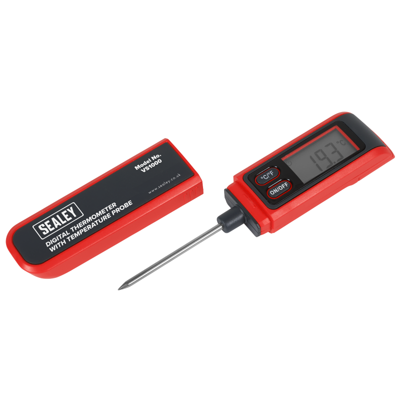 Sealey VS1000 Digital Thermometer with Temperature Probe
