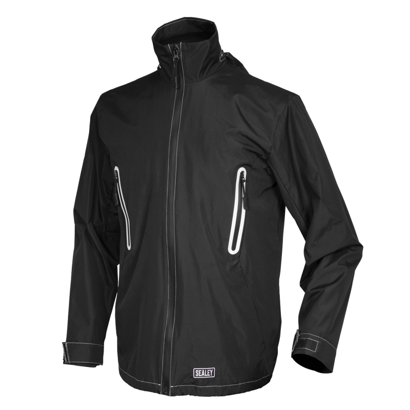 Sealey WPHJ03 Heated Rain Jacket 5V - 48 Chest Large
