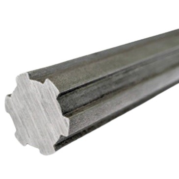 SPS16x13x3.5/1 Metric Splined Shaft with 6 Splines