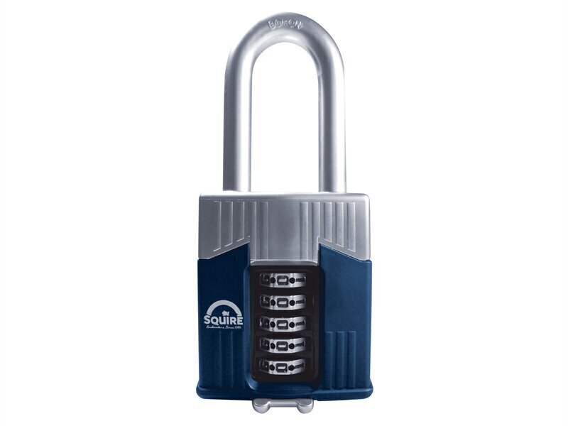 Squire Warrior High-Security Long Shackle Combination Padlock 65mm