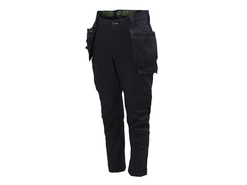Apache Calgary Black Stretch Holster Trousers Waist 30in Leg 29in