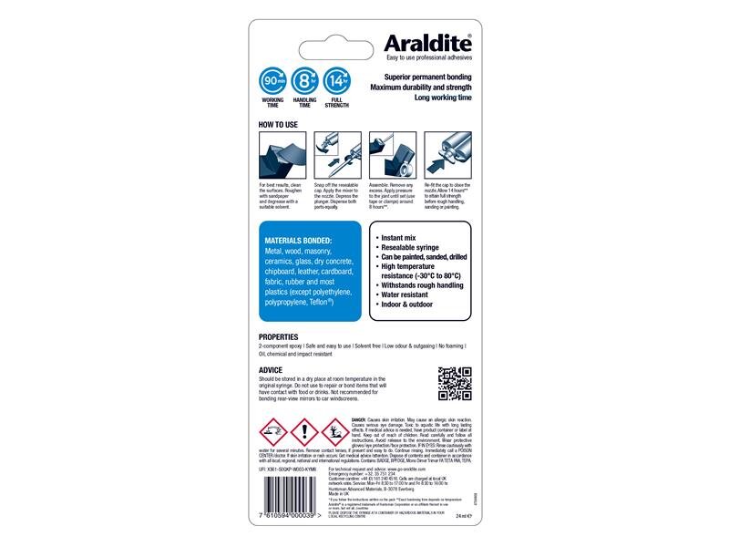 Araldite Standard Epoxy Syringe 24ml