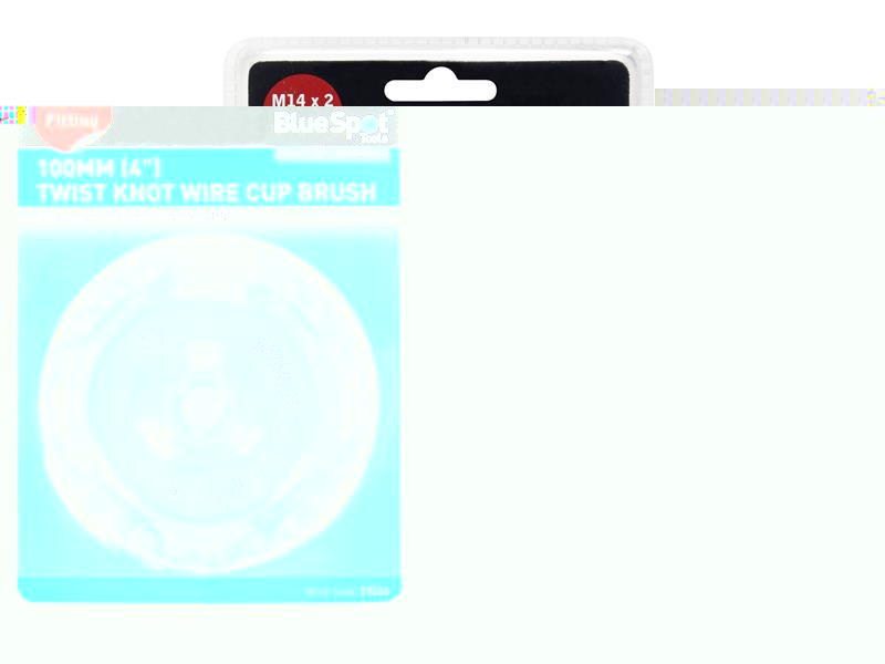 BlueSpot Tools Twist Knot Cup Brush 100mm M14 X 2