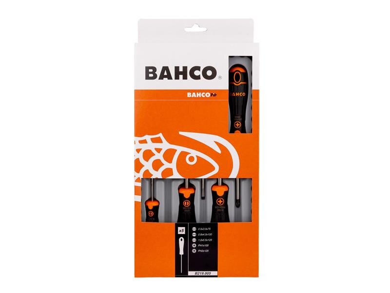 Bahco B219.005 BAHCOFIT Screwdriver Set, 5 Piece