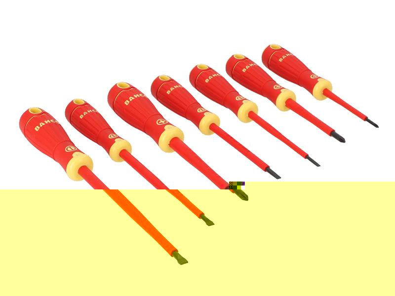 Bahco B220.007 BAHCOFIT Insulated Screwdriver Set, 7 Piece