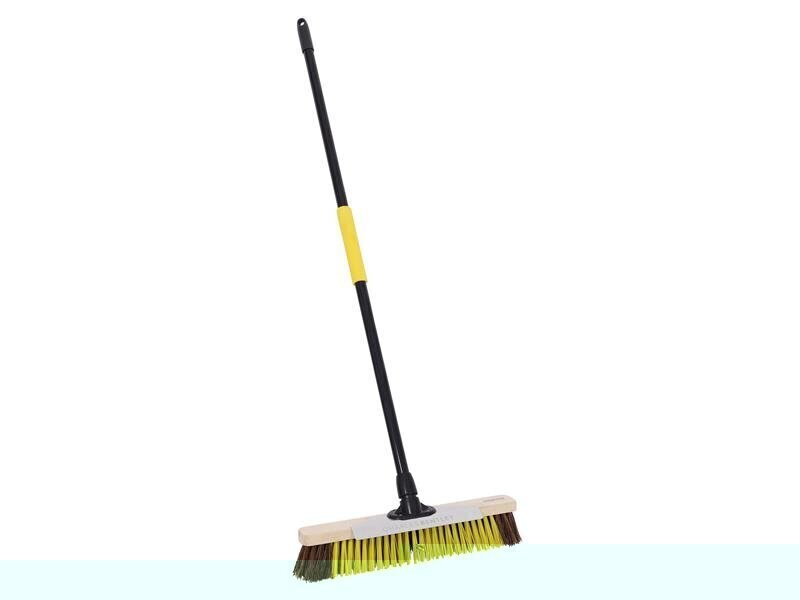 Bulldozer Dual Fill Bass/PET Broom with Metal Scraper 457mm (18in)