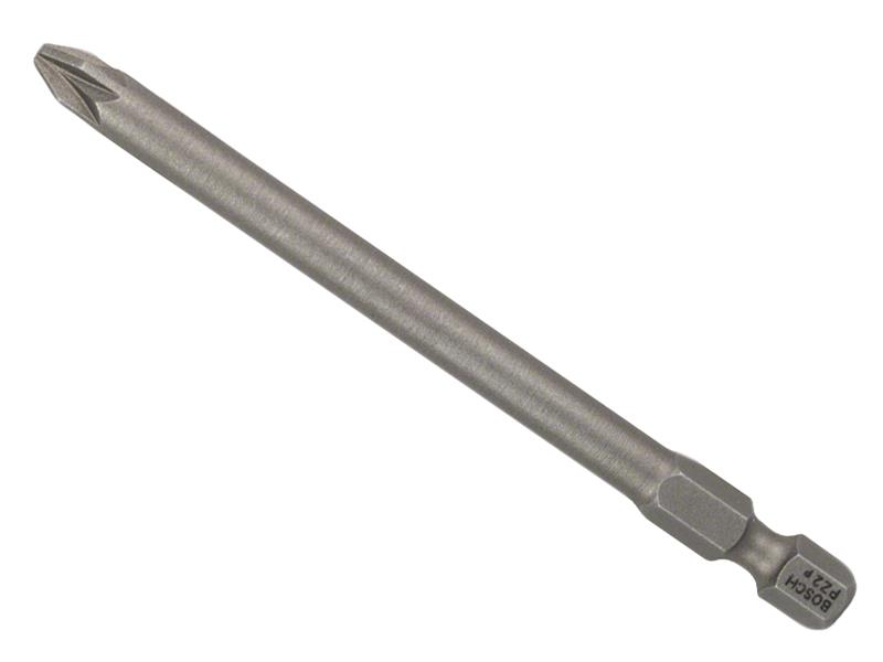 Bosch Powertool Accessories Extra Hard Screwdriver Bit PZ2 x 89mm Pack of 3