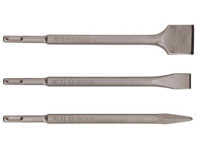 Bosch Powertool Accessories SDS plus Chisel Set 3 Pieces