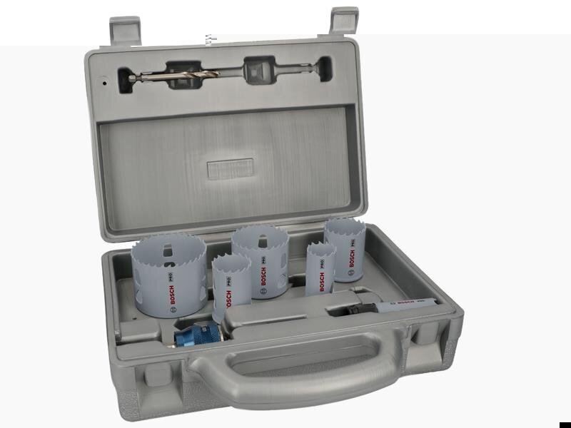 Bosch Powertool Accessories PRO Multi Material PC Plus Hole Saw Set, 9 Piece