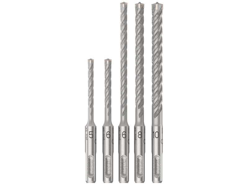 Bosch Powertool Accessories PRO SDS plus-5X Hammer Drill Bit Set, 5 Piece